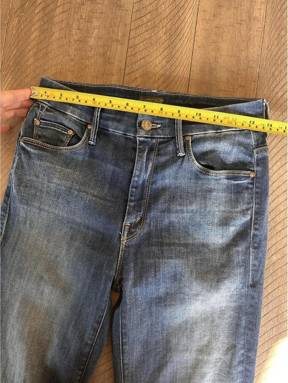MOTHER The High Waisted Looker Ankle Fray in Not Rough Enough Women’s size 26 - Picture 9 of 15